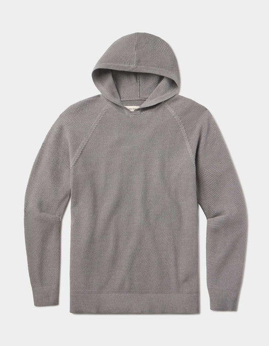 COOLMAX® Textured Hoodie Sweater in Greystone