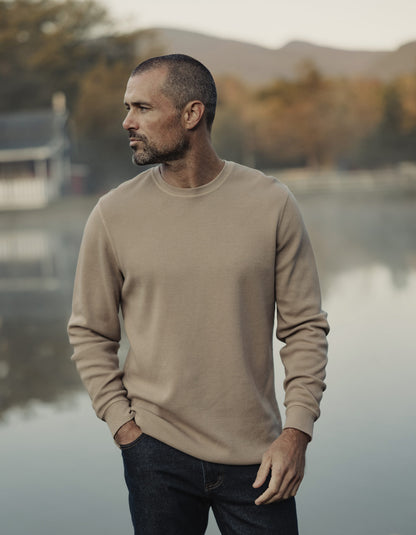 Vintage Thermal Crew in Mink