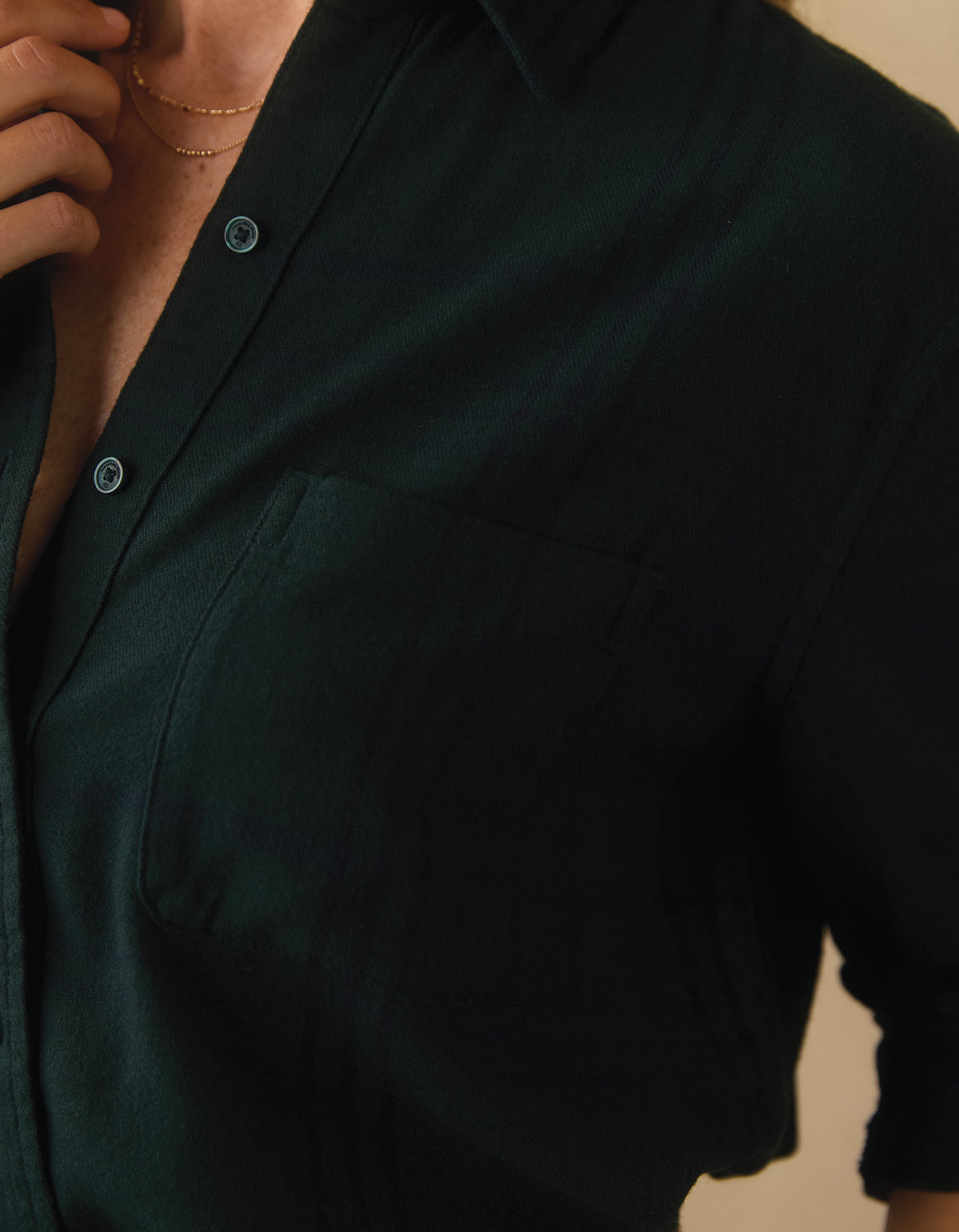 Softloom Flannel Button Up in Emerald Plaid