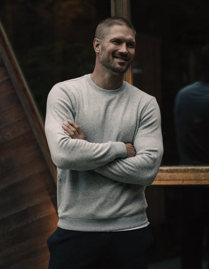 Fleece Puremeso Pullover in Heather Grey