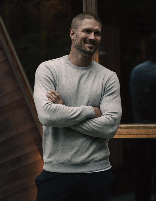 Fleece Puremeso Pullover in Heather Grey