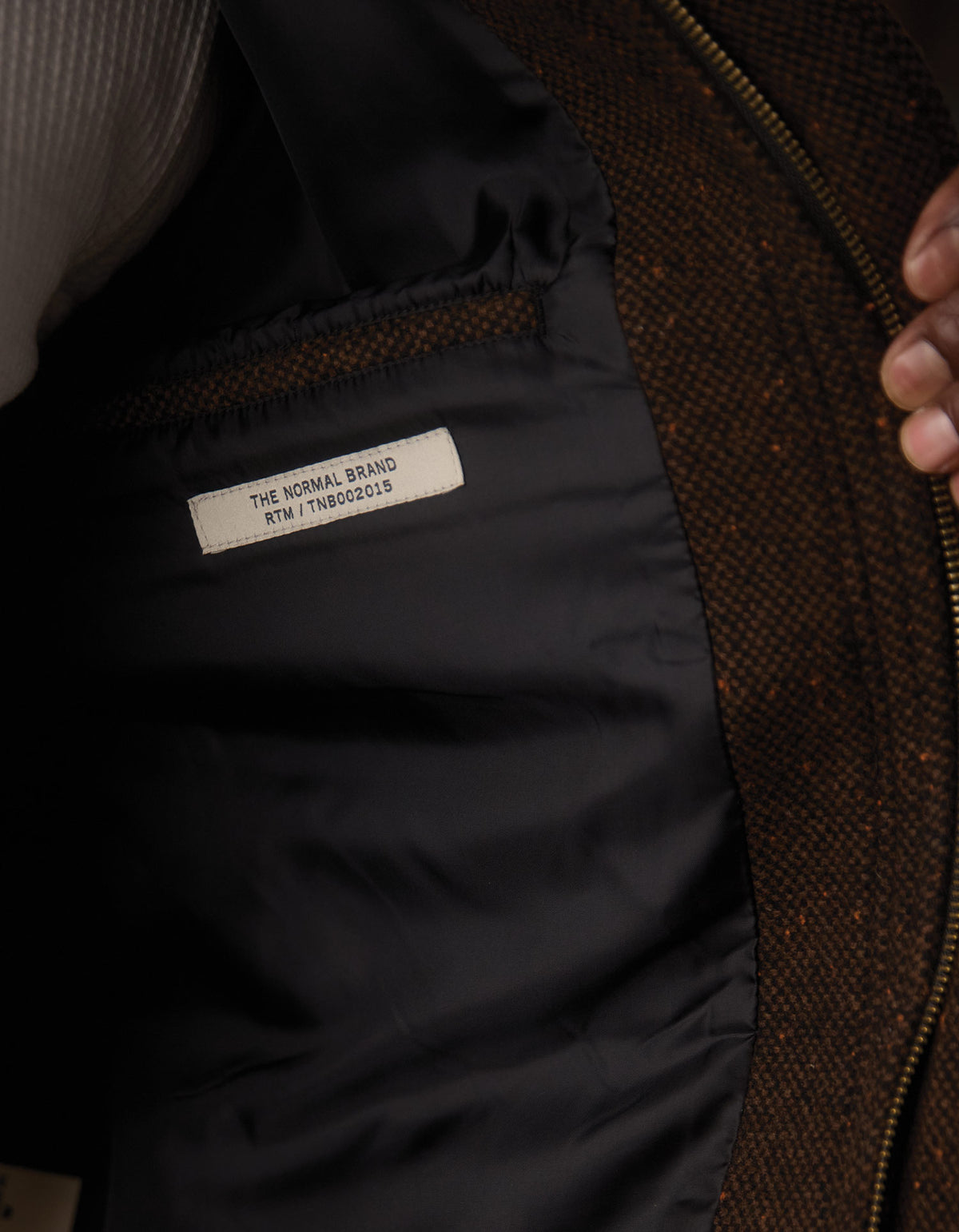 Howie Tweed Jacket in Dark Brown Multi