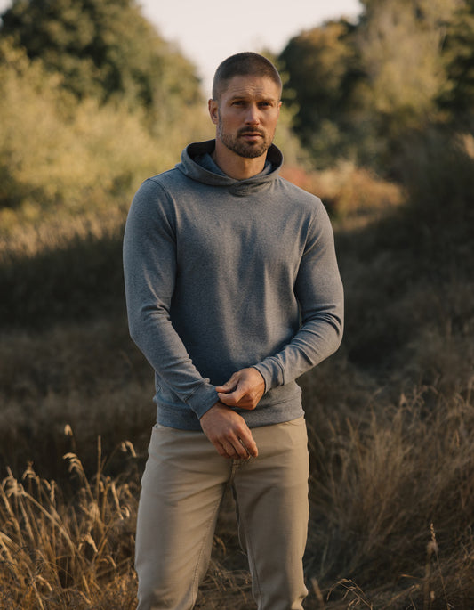 Puremeso Essential Hoodie in Bluestone