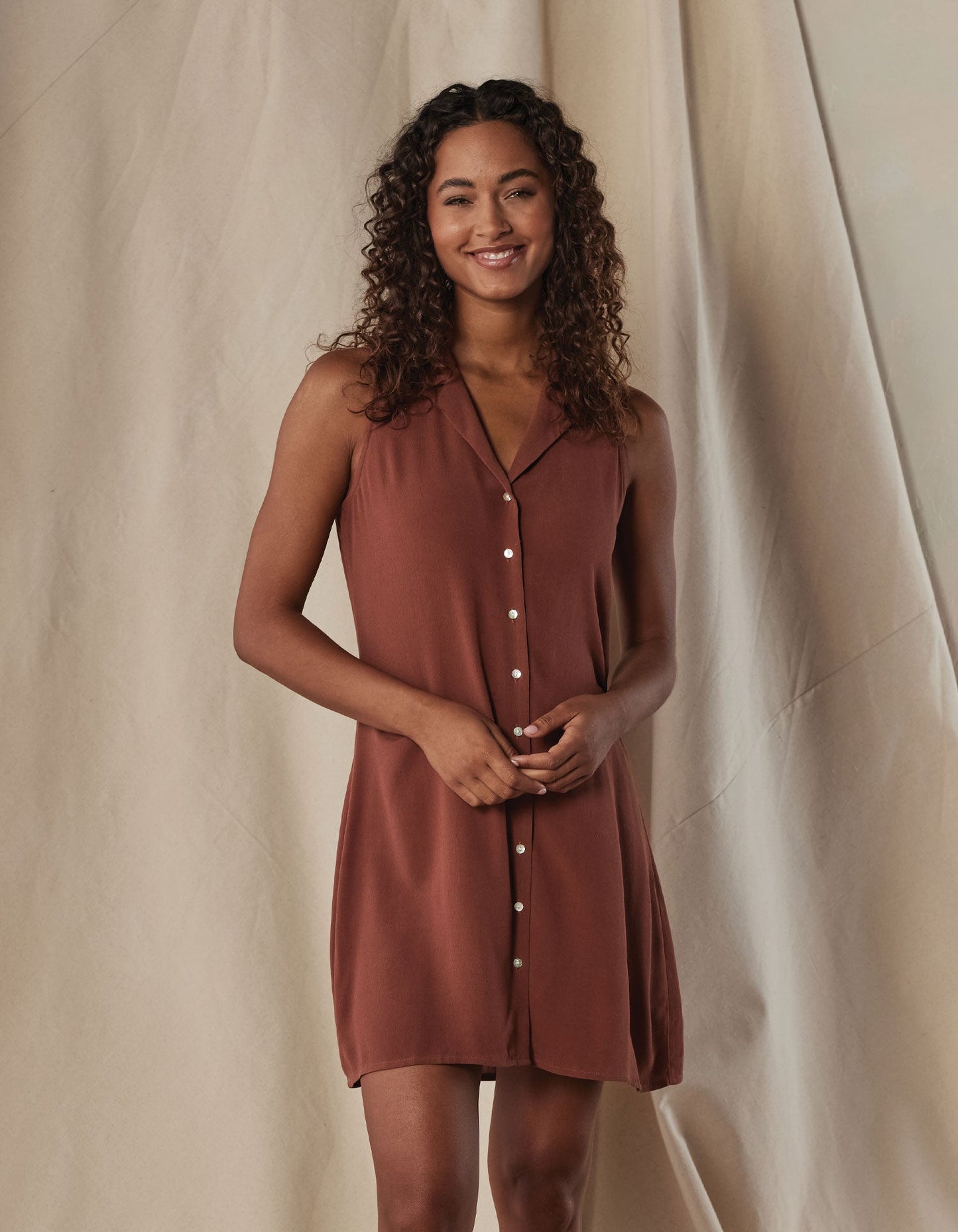 Aria Crepe Lapel Dress