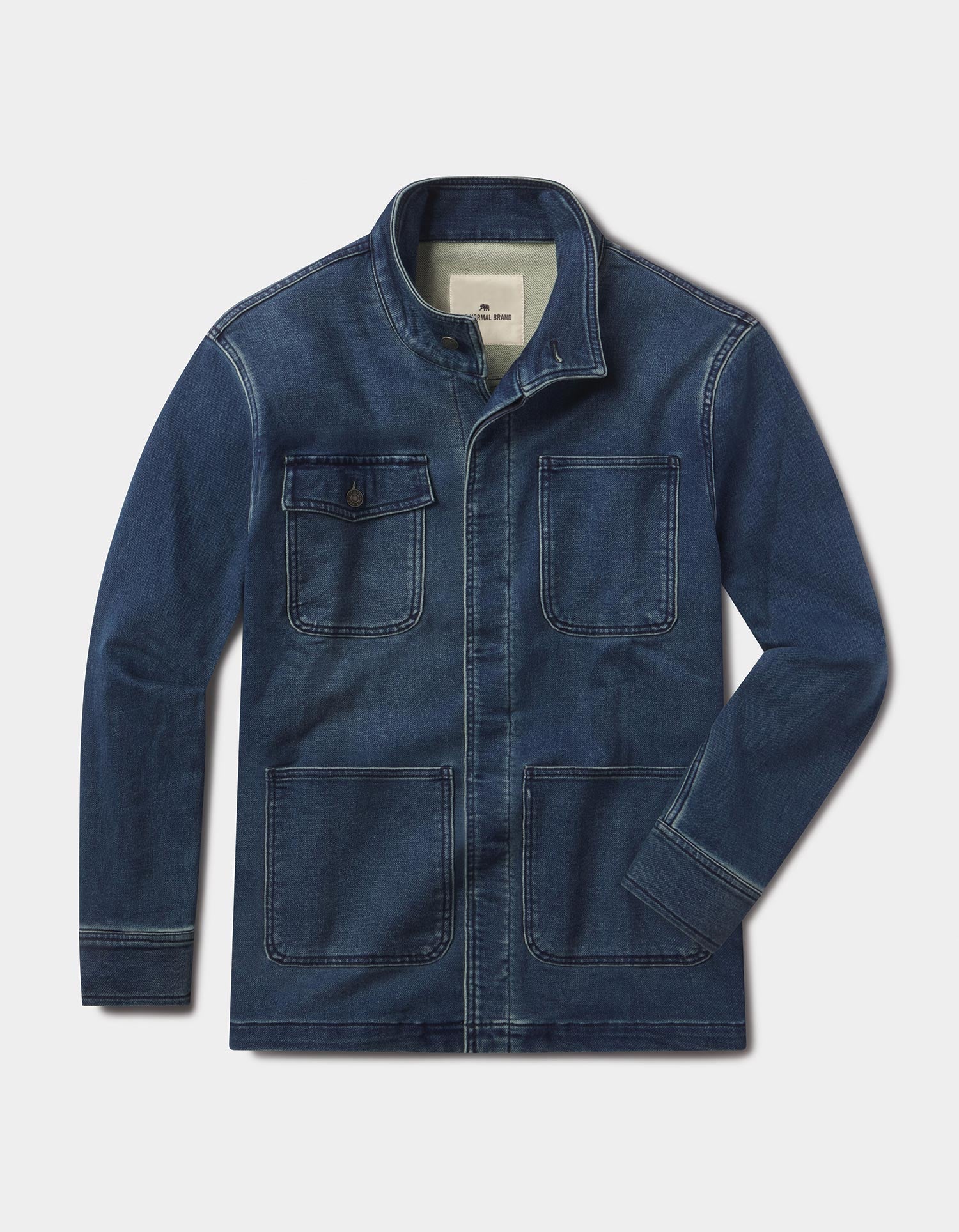 Comfort Terry Jean Chore Coat in Dark Wash – The Normal Brand