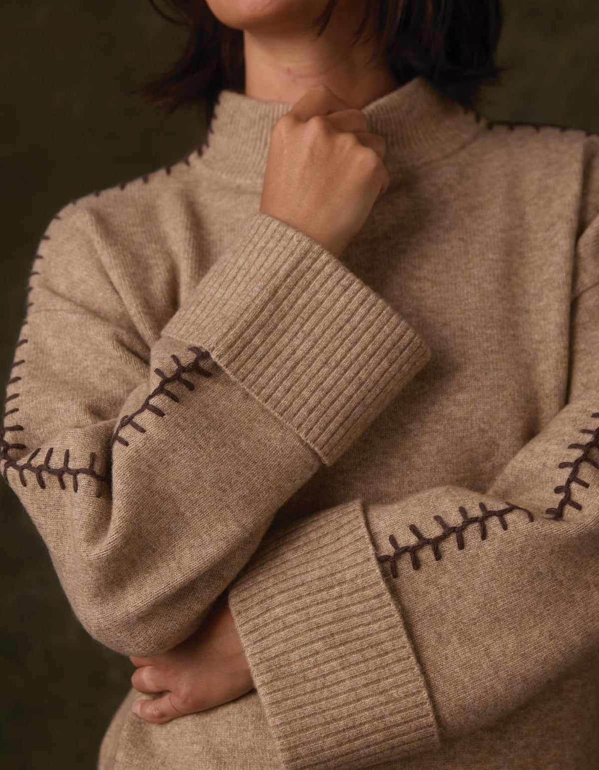 Craft Stitch Sweater in Teak