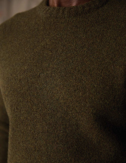 Homebound Crewneck Sweater in Olive