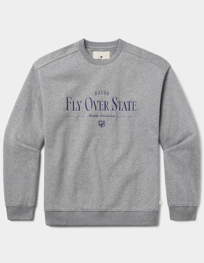 Normal Fleece Graphic Pullover in Heather Grey