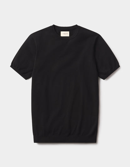 Taylor Sweater Tee in Black
