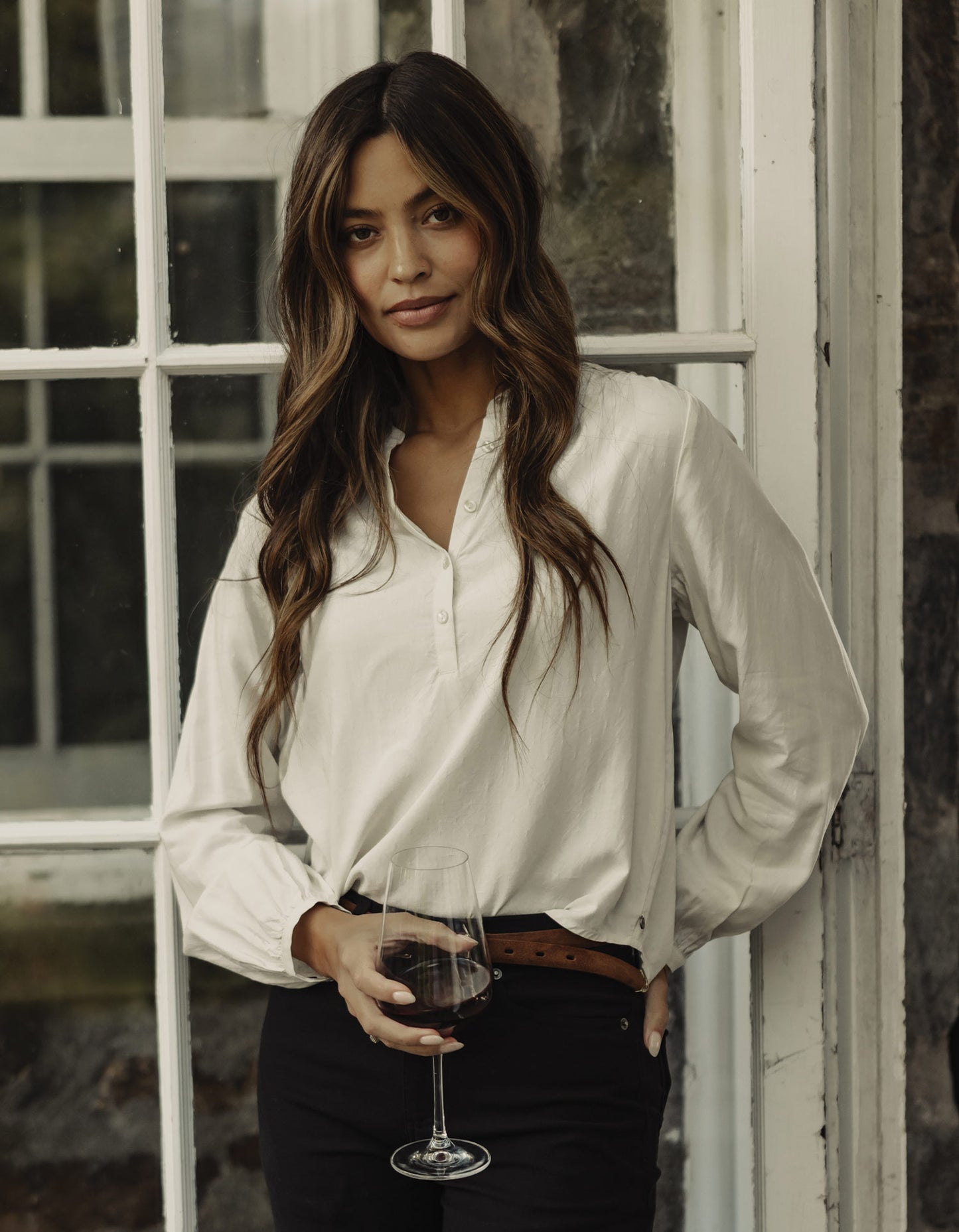 Charlotte Blouse in Birch