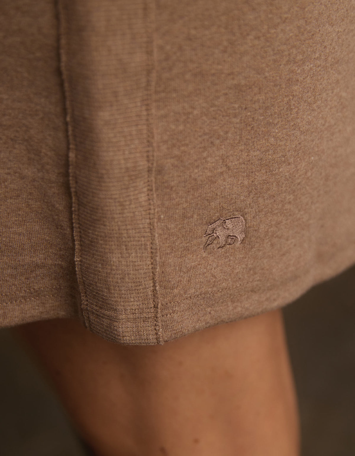 Puremeso Short Sleeve Weekender Dress in Taupe