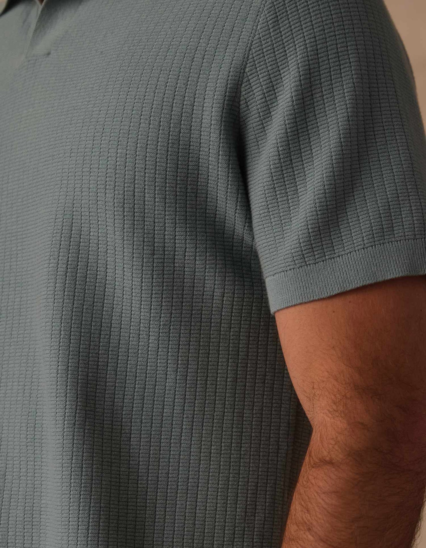 Breezeknit Polo in Juniper