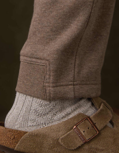 Fleece Puremeso Joggers in Dark Taupe