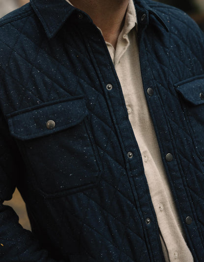 Insulated Workwear Jacket in Navy Nep