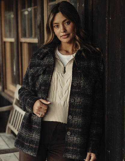 Logan Lodge Jacket in Shadow Plaid