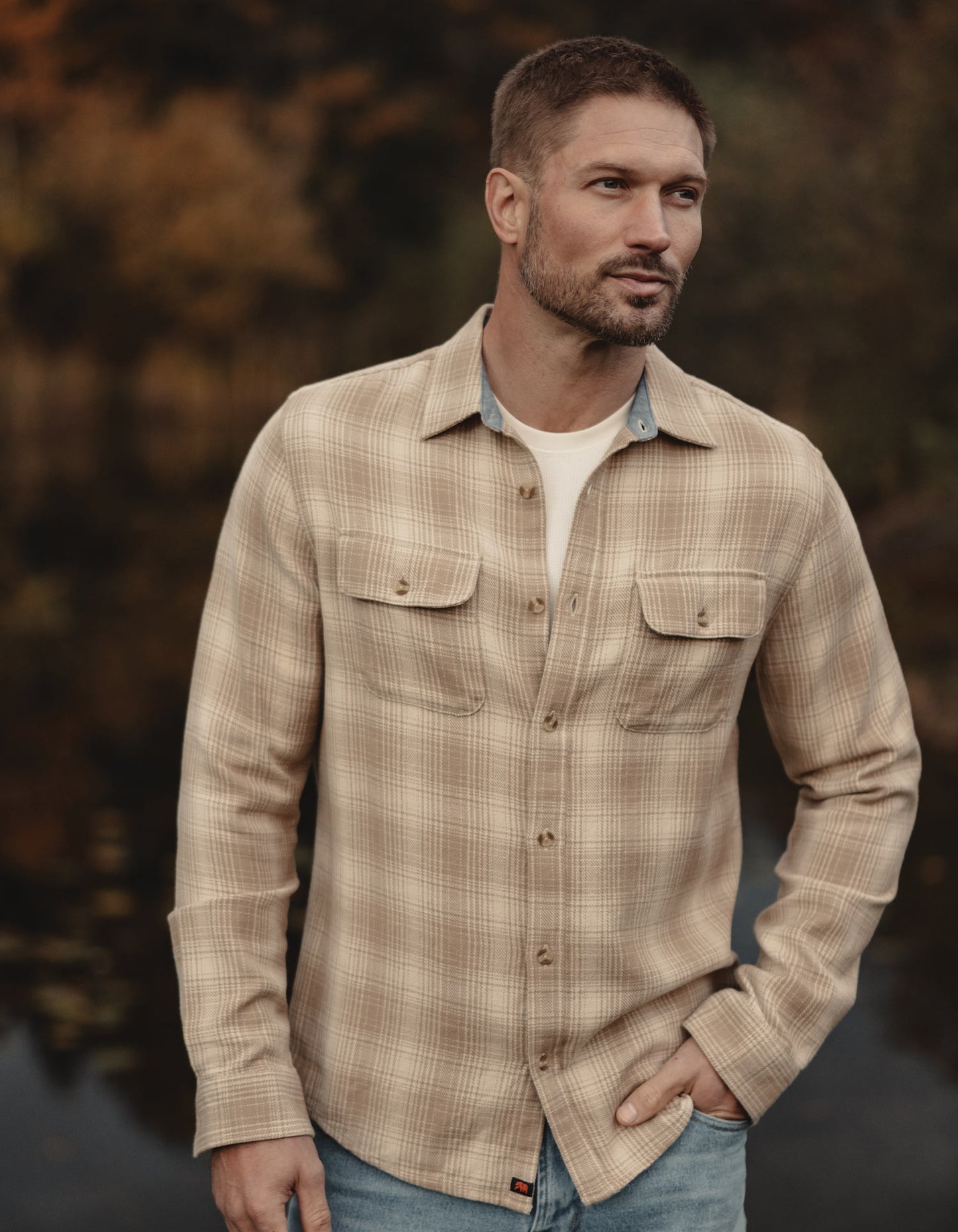 Mountain Overshirt in Oak Plaid