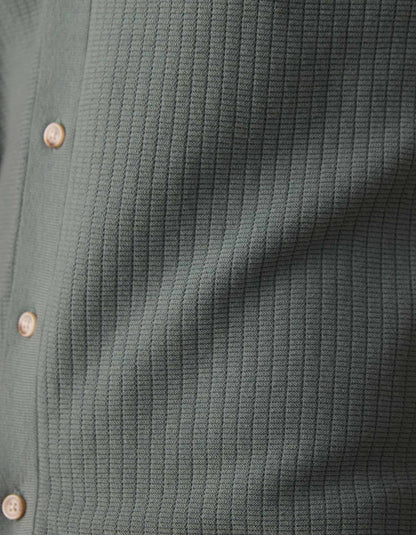 Breezeknit Button Up in Juniper