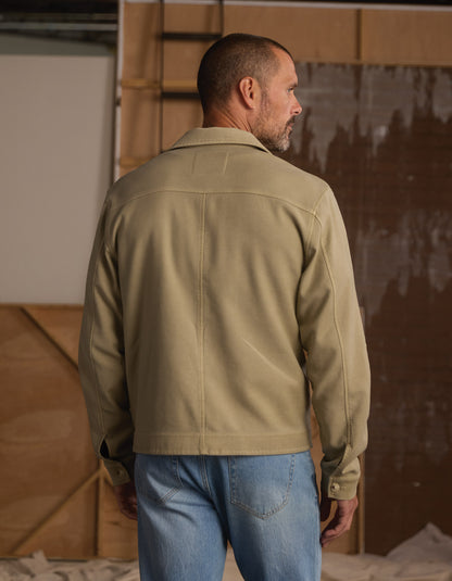 Comfort Terry All Day Jacket in Sand Dune
