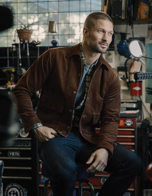 Micro Comfort Cord Jacket in Cedar
