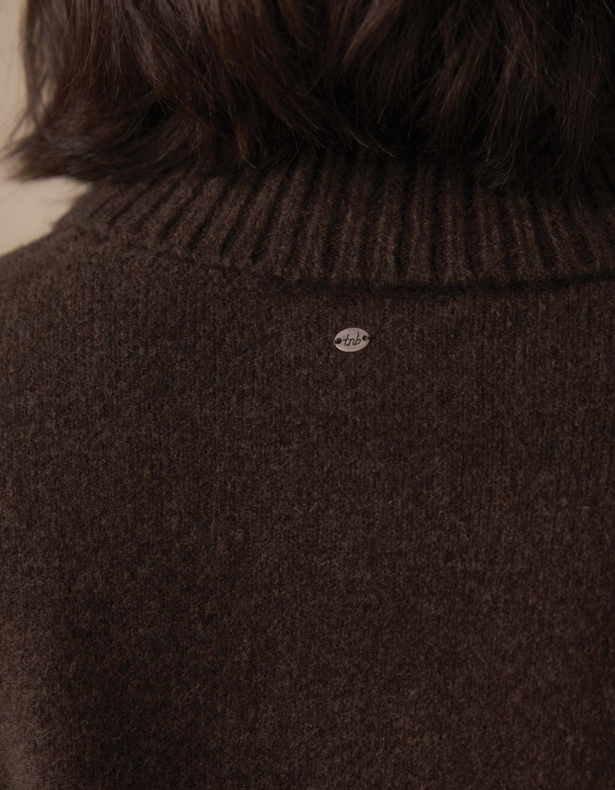Arvada Hi-Neck Sweater in Umber