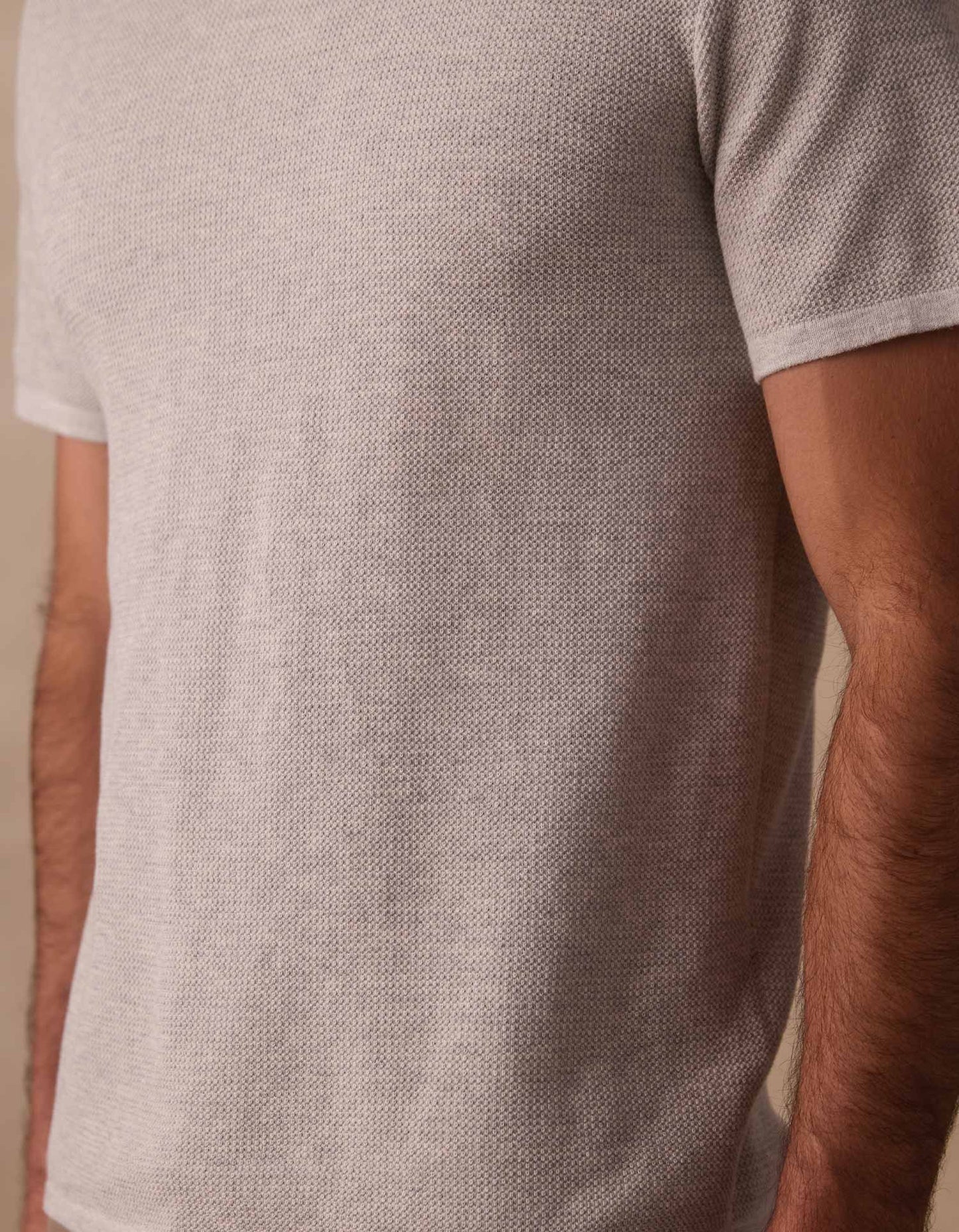 Driftknit Sweater Tee in Stone