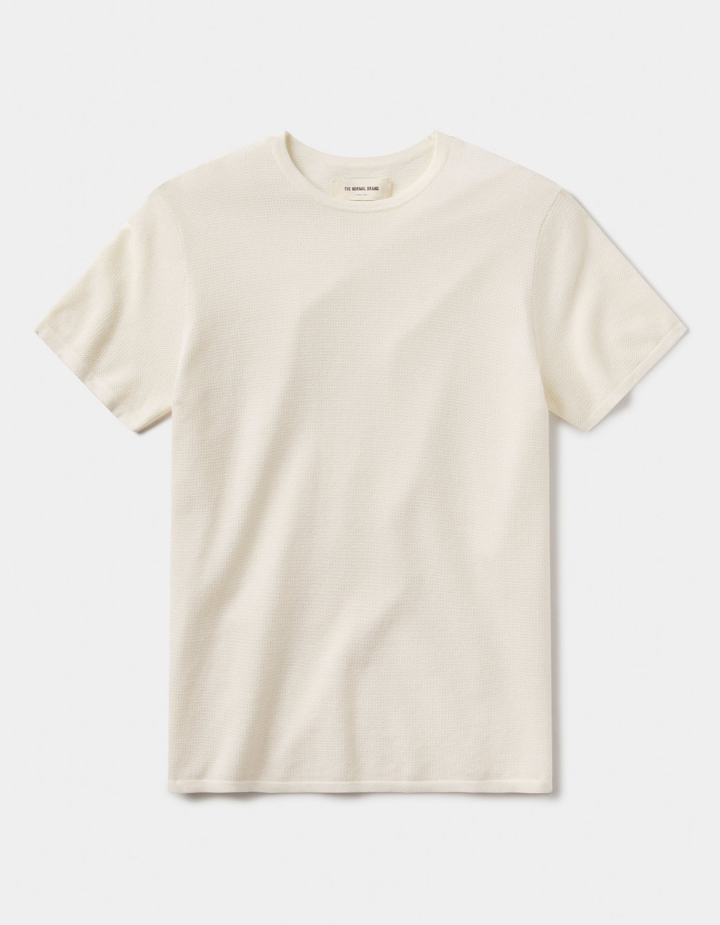 Driftknit Sweater Tee in Cream