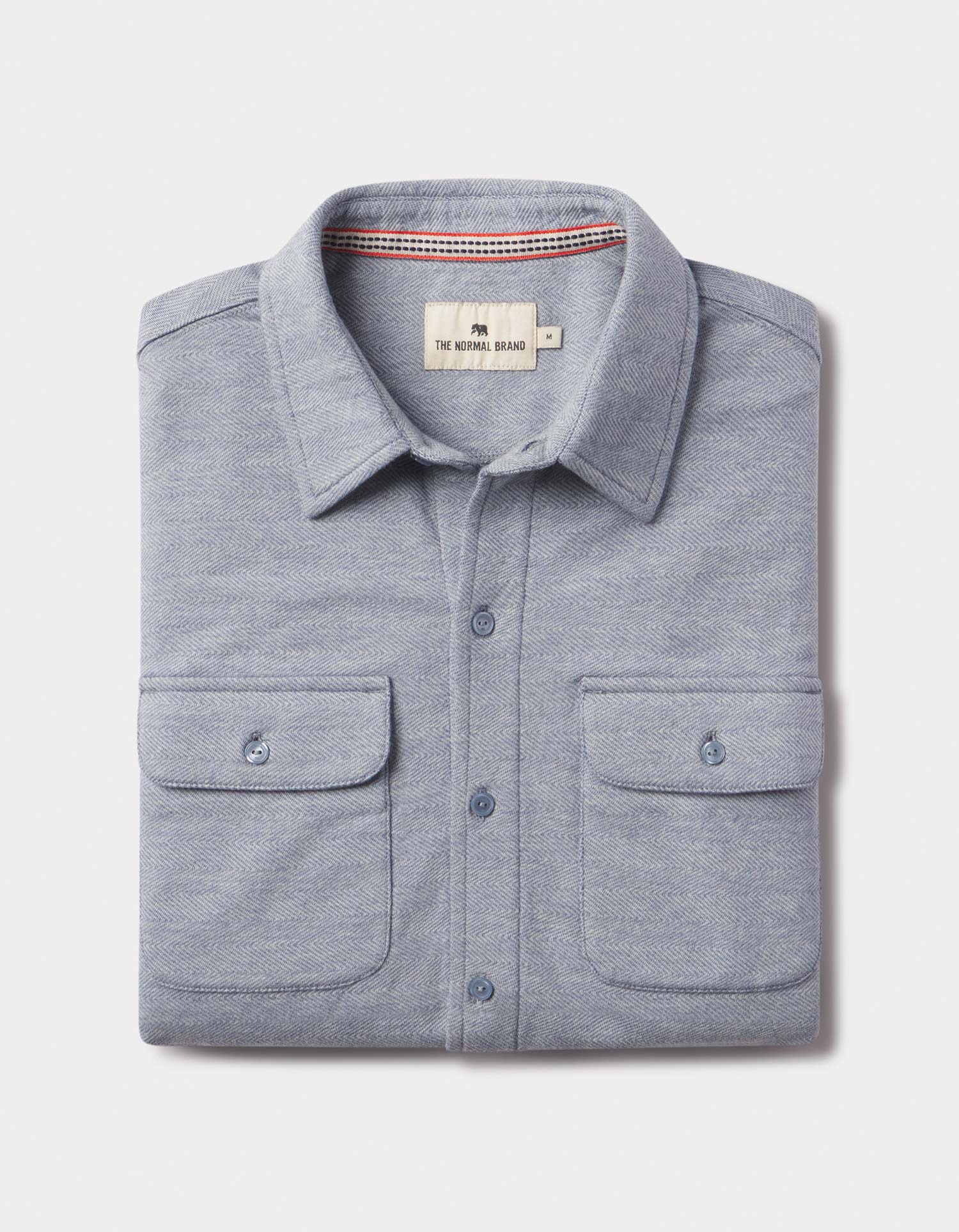 knitted dress shirt Textured Knit Shirt in Vintage Blue XL