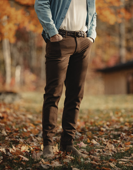 Comfort Terry Pant in Dark Brown