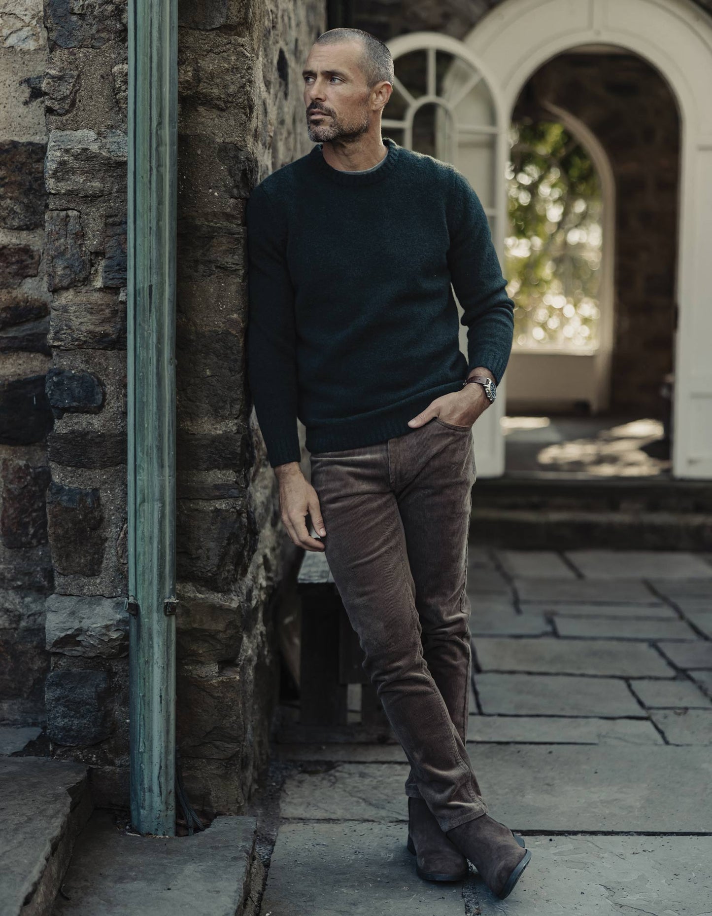 Comfort Cord Pant in Taupe