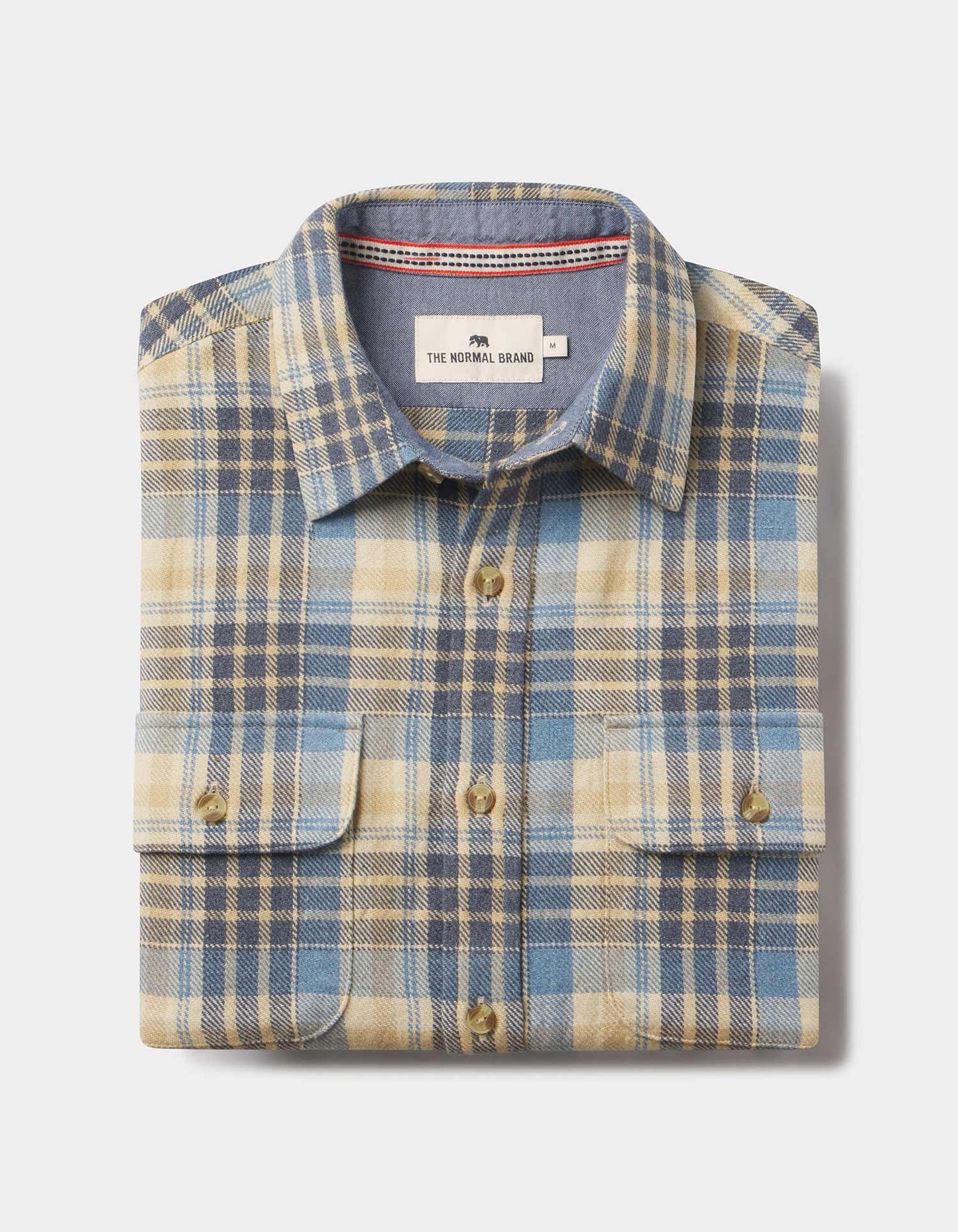 Mountain Overshirt in Vintage Blue Plaid