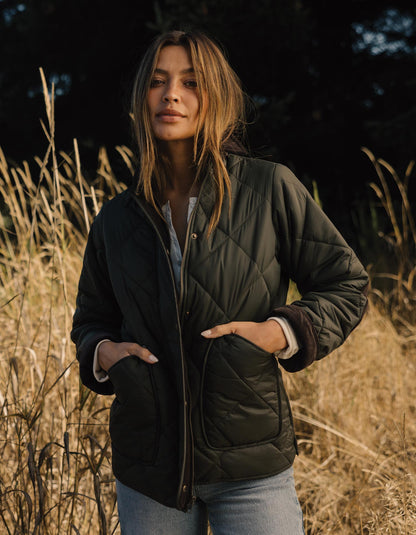 Quilted Liner Jacket in Alpine/Chestnut