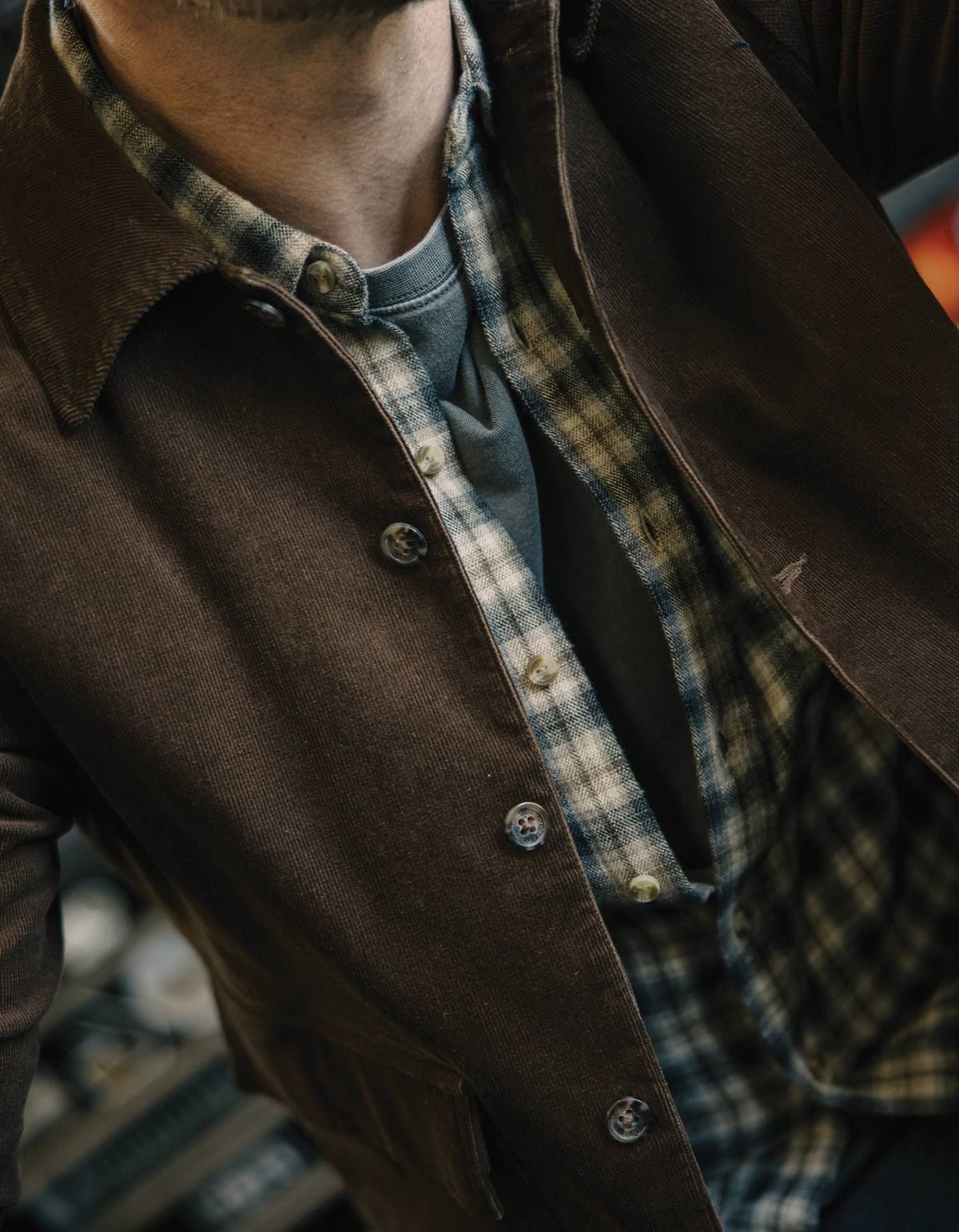Micro Comfort Cord Jacket in Cedar