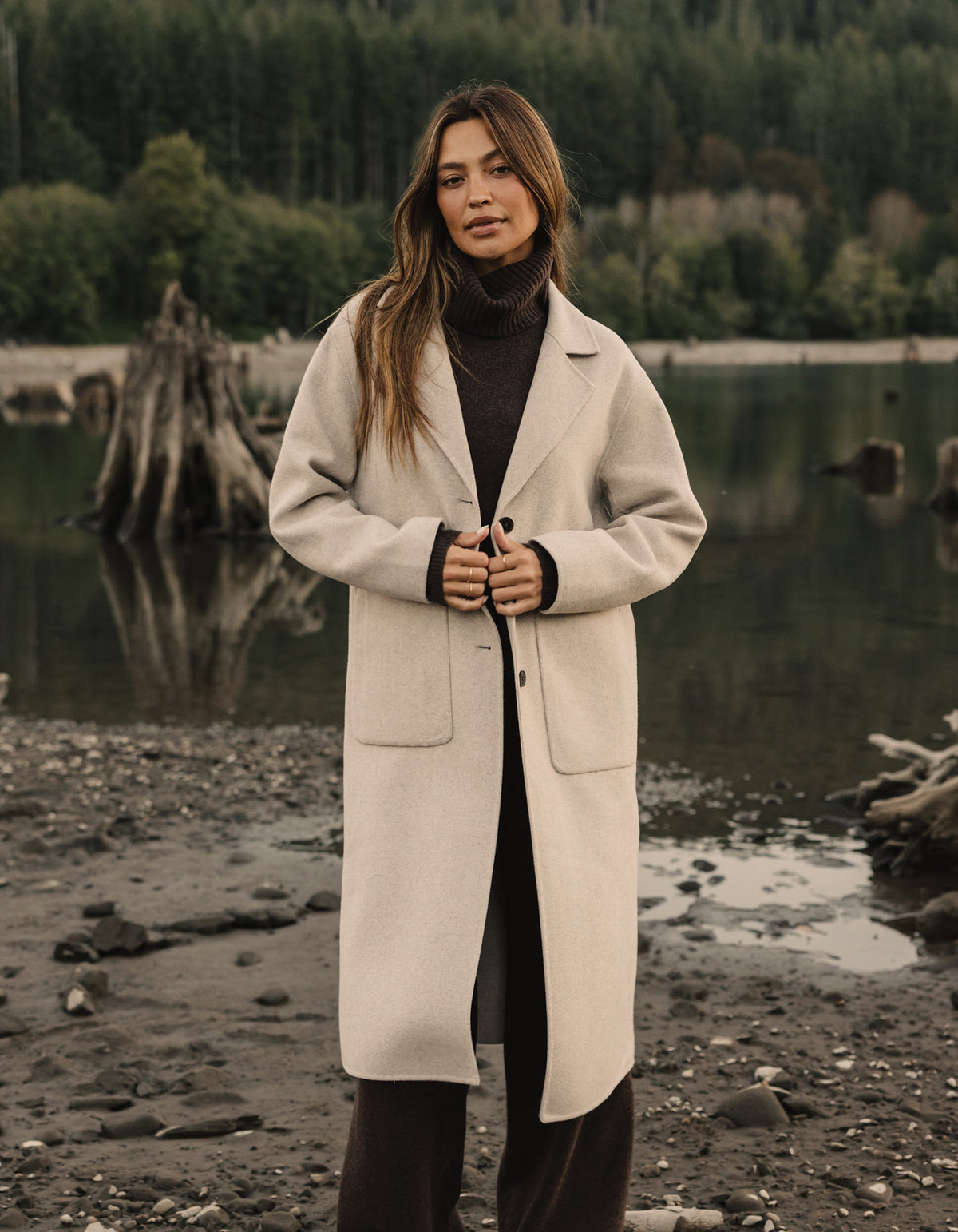 Duster Coat in Oat