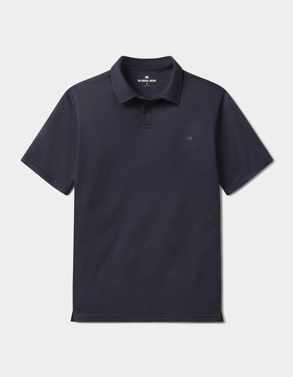 Performance Pique Polo in Navy