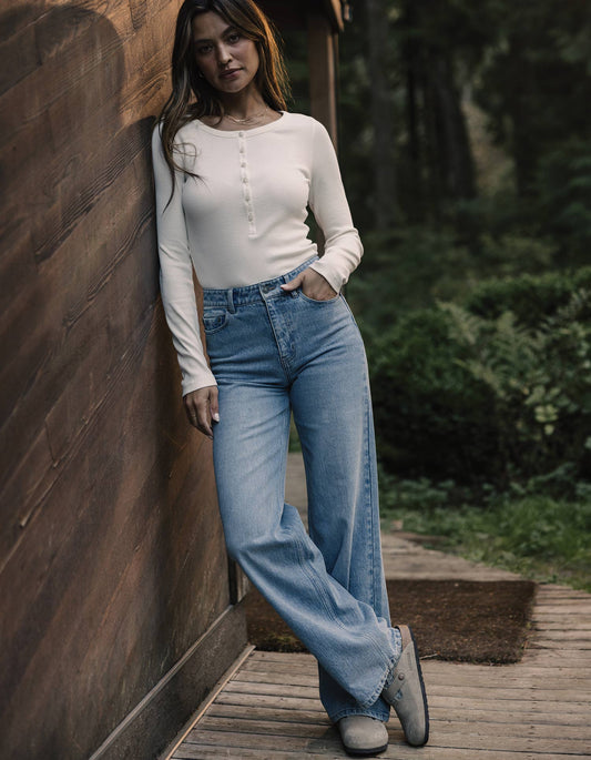 Wide Leg Jean in Vintage Medium Wash