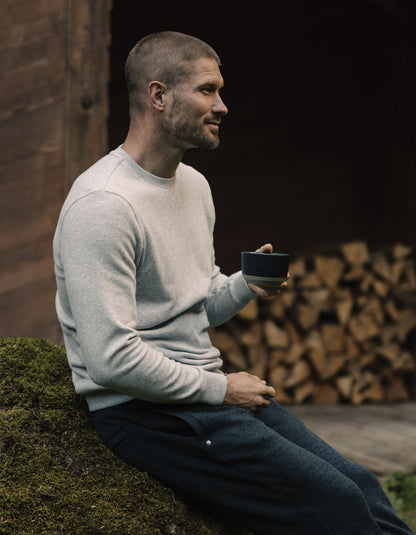 Fleece Puremeso Pullover in Heather Grey