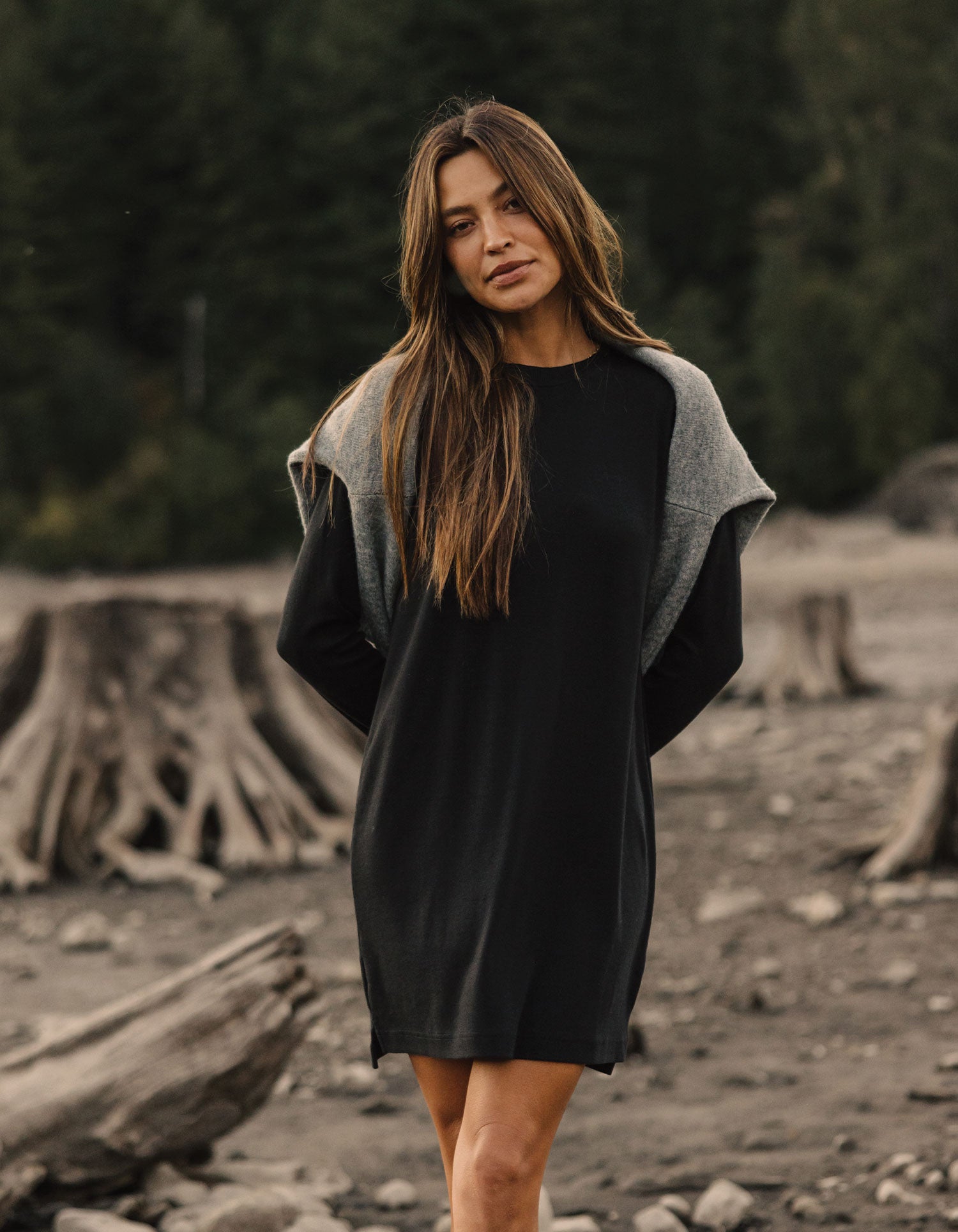 Puremeso Everyday Dress in Black – The Normal Brand