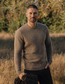 Homebound Crewneck Sweater in Toasted Chestnut