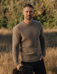 Homebound Crewneck Sweater in Toasted Chestnut