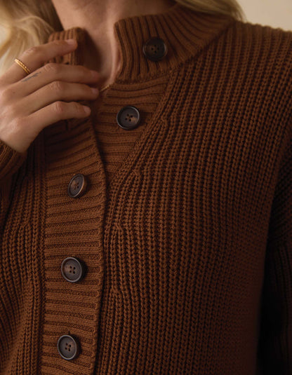Lynn Sweater Dress  in Hickory