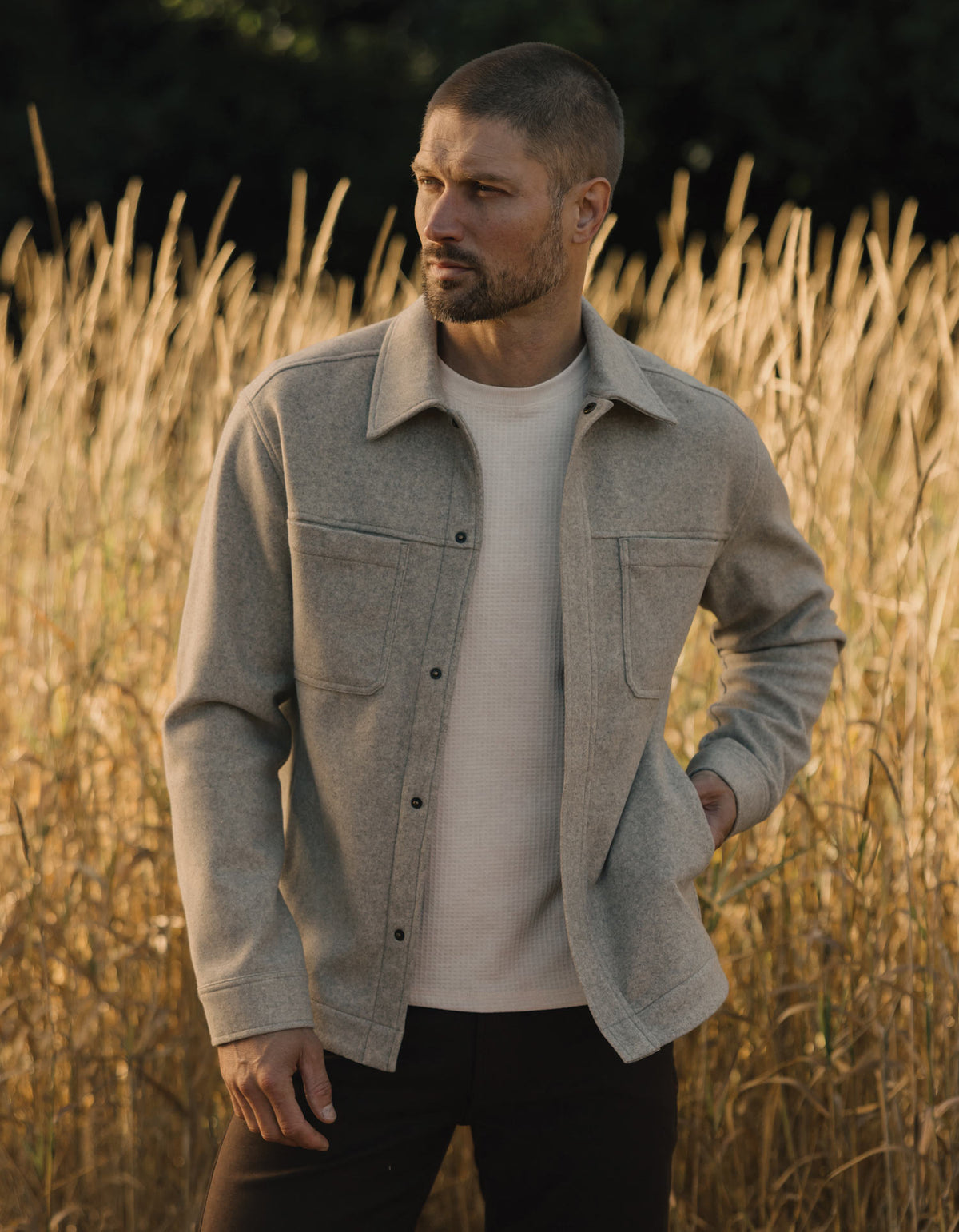 Felted Comfort Knit Jacket in Oat