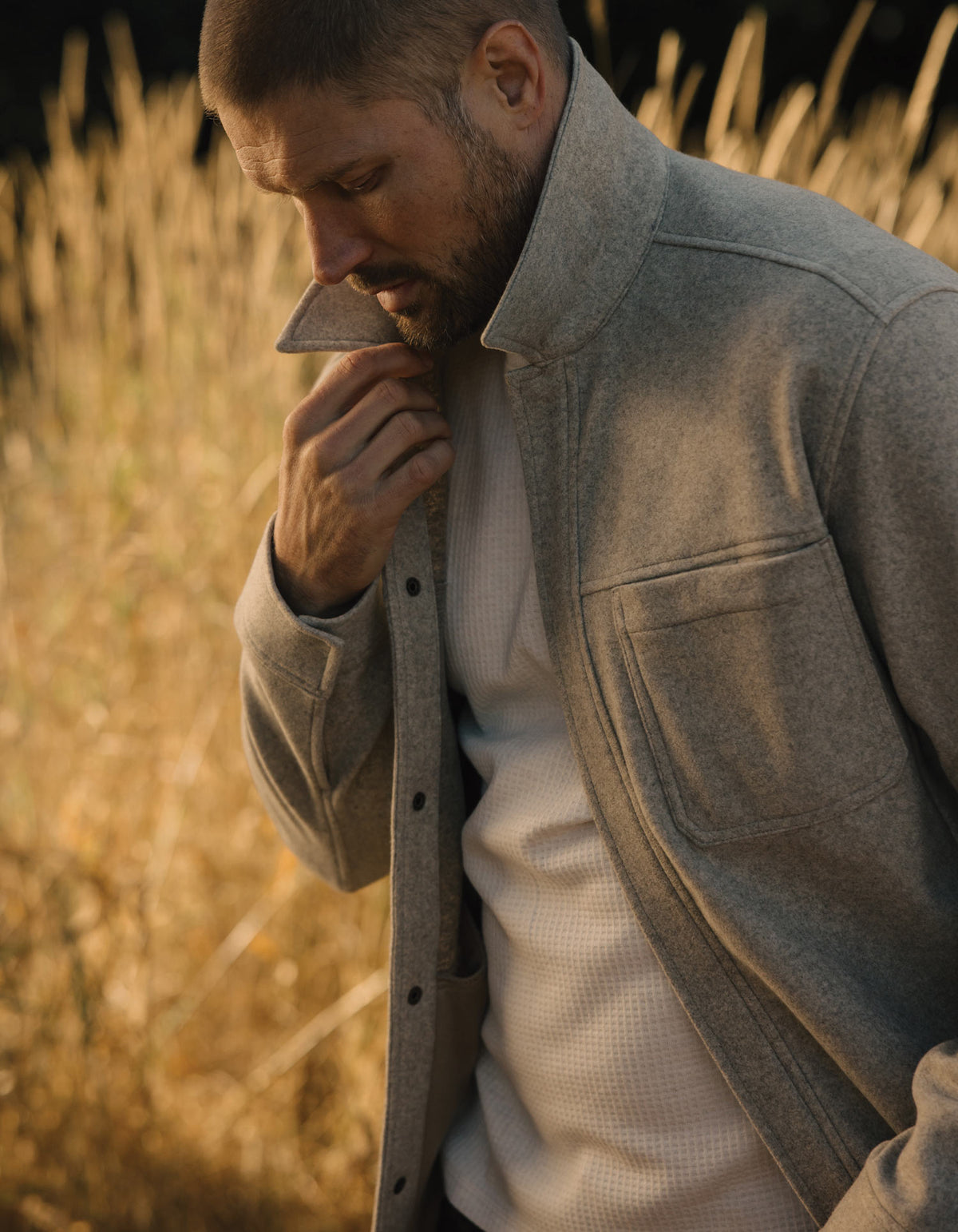 Felted Comfort Knit Jacket in Oat