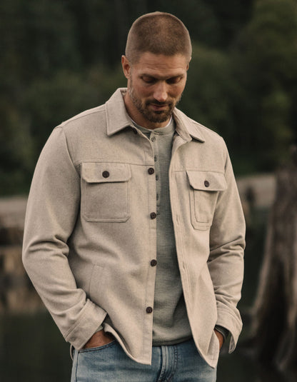 Brightside Flannel Lined Workwear Jacket in Oat
