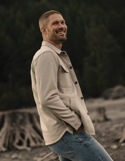 Brightside Flannel Lined Workwear Jacket in Oat