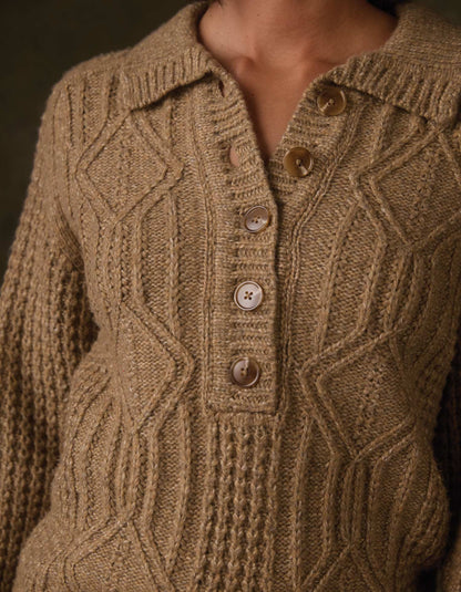 Mabel Popover Sweater in Toasted Chestnut