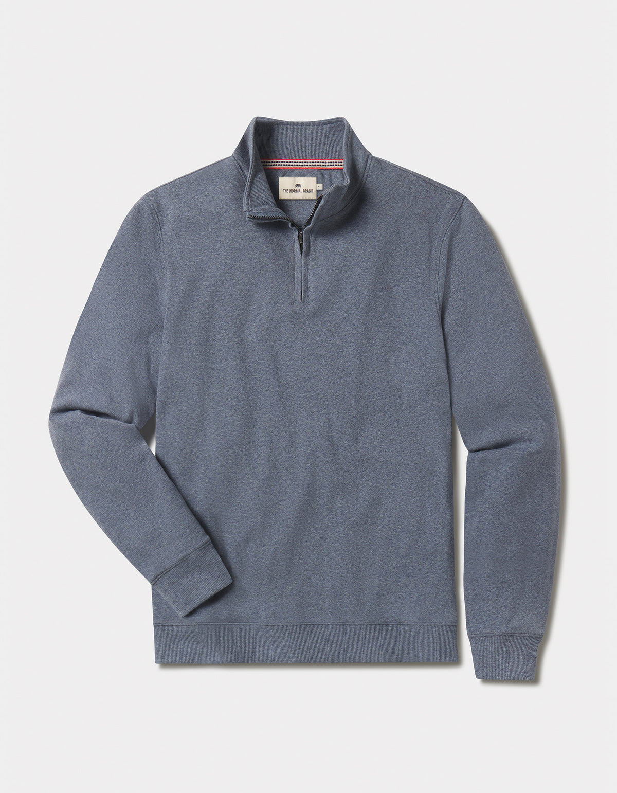 Puremeso Weekend Quarter Zip in Bluestone