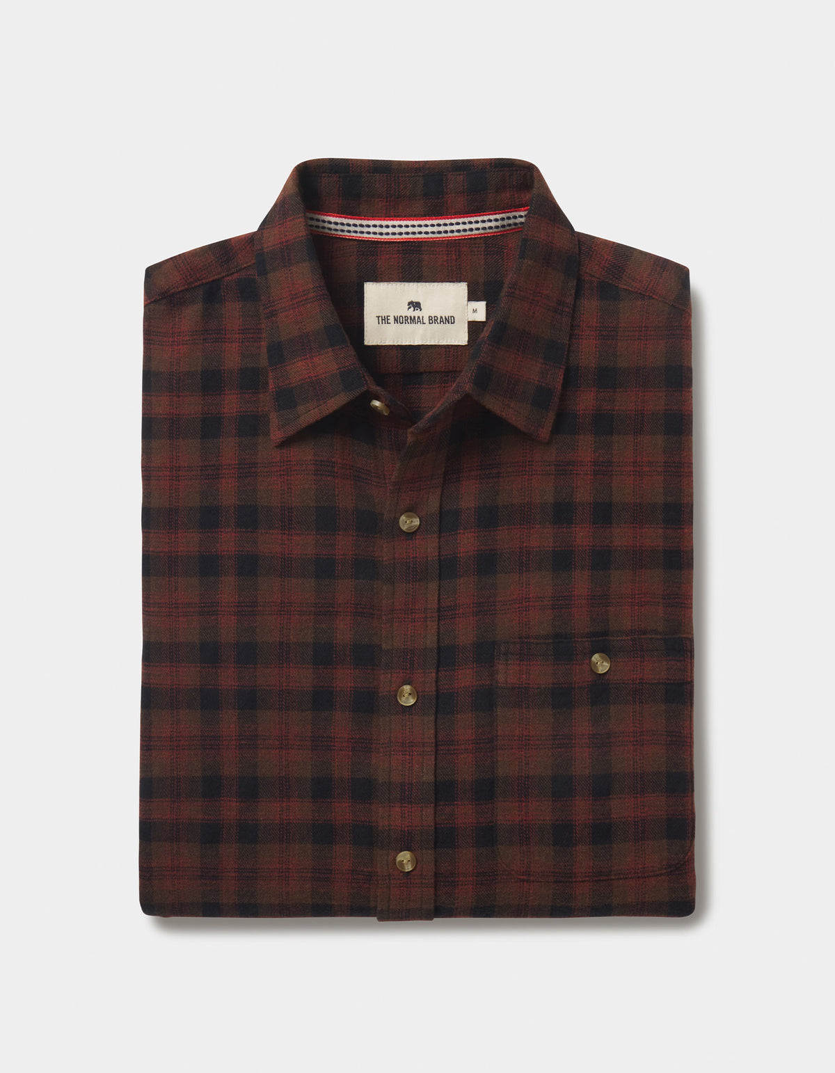 Hudson Double Brushed Flannel in Cocoa Plaid