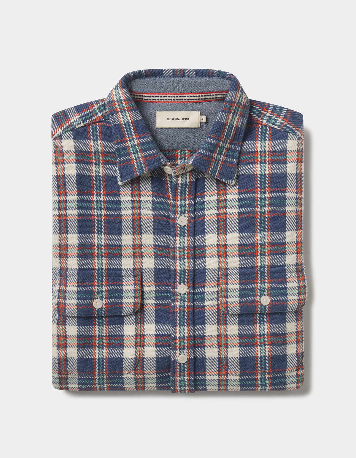 Mountain Textured Overshirt in Mineral Blue