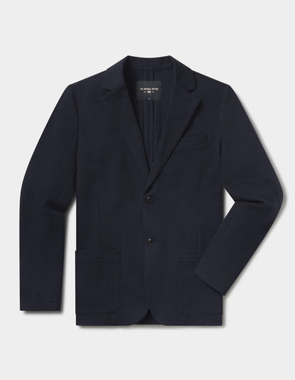 Stretch Knit Blazer in Normal Navy