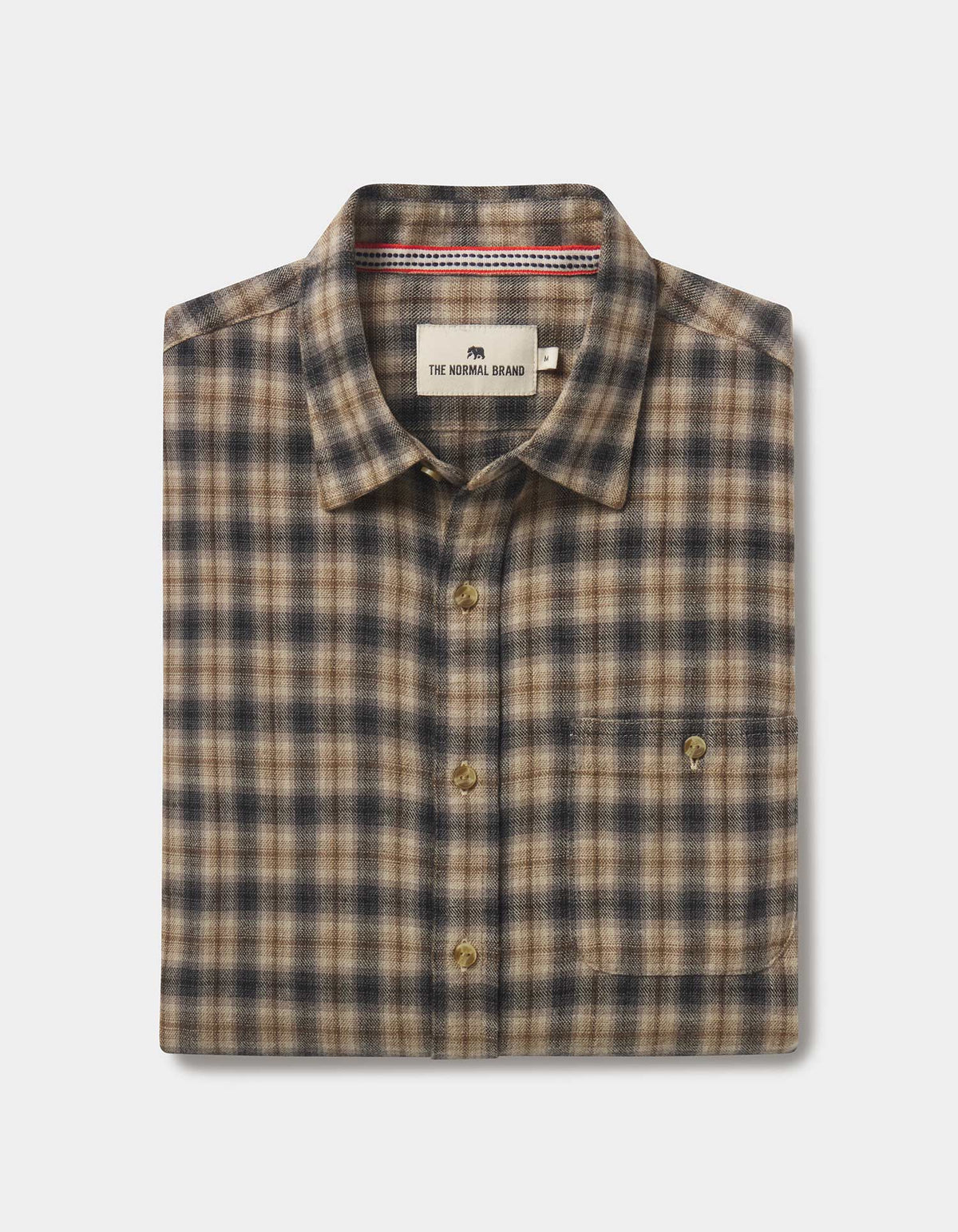 Hudson Double Brushed Flannel in Toasted Chestnut Plaid